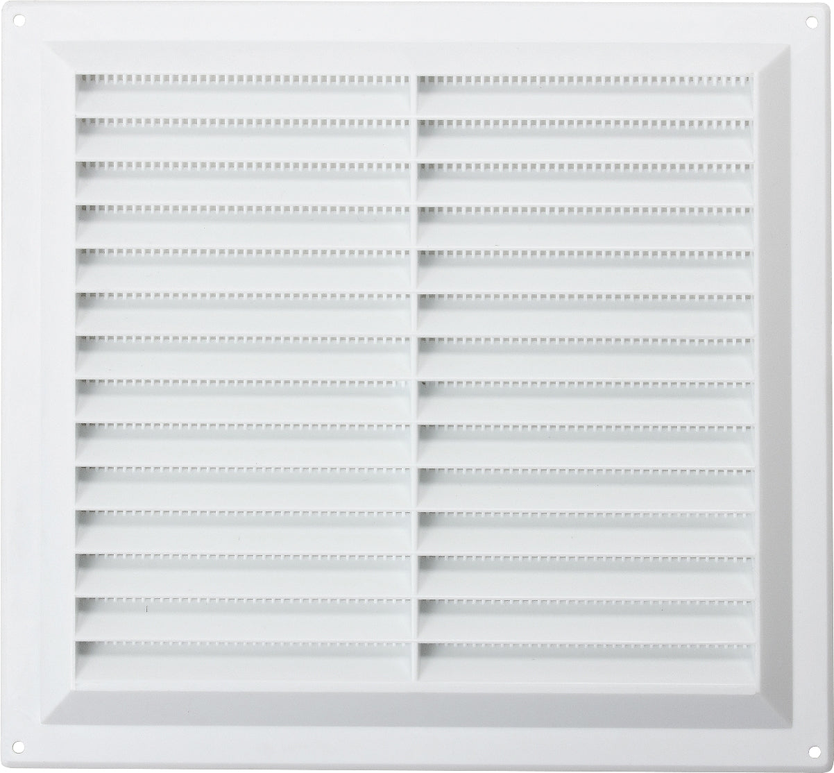 MAP PLASTIC LOUVRE VENT WITH FITTED FLY SCREEN 9 INCH X 9 INCH. SH929-02 \\\KD26919