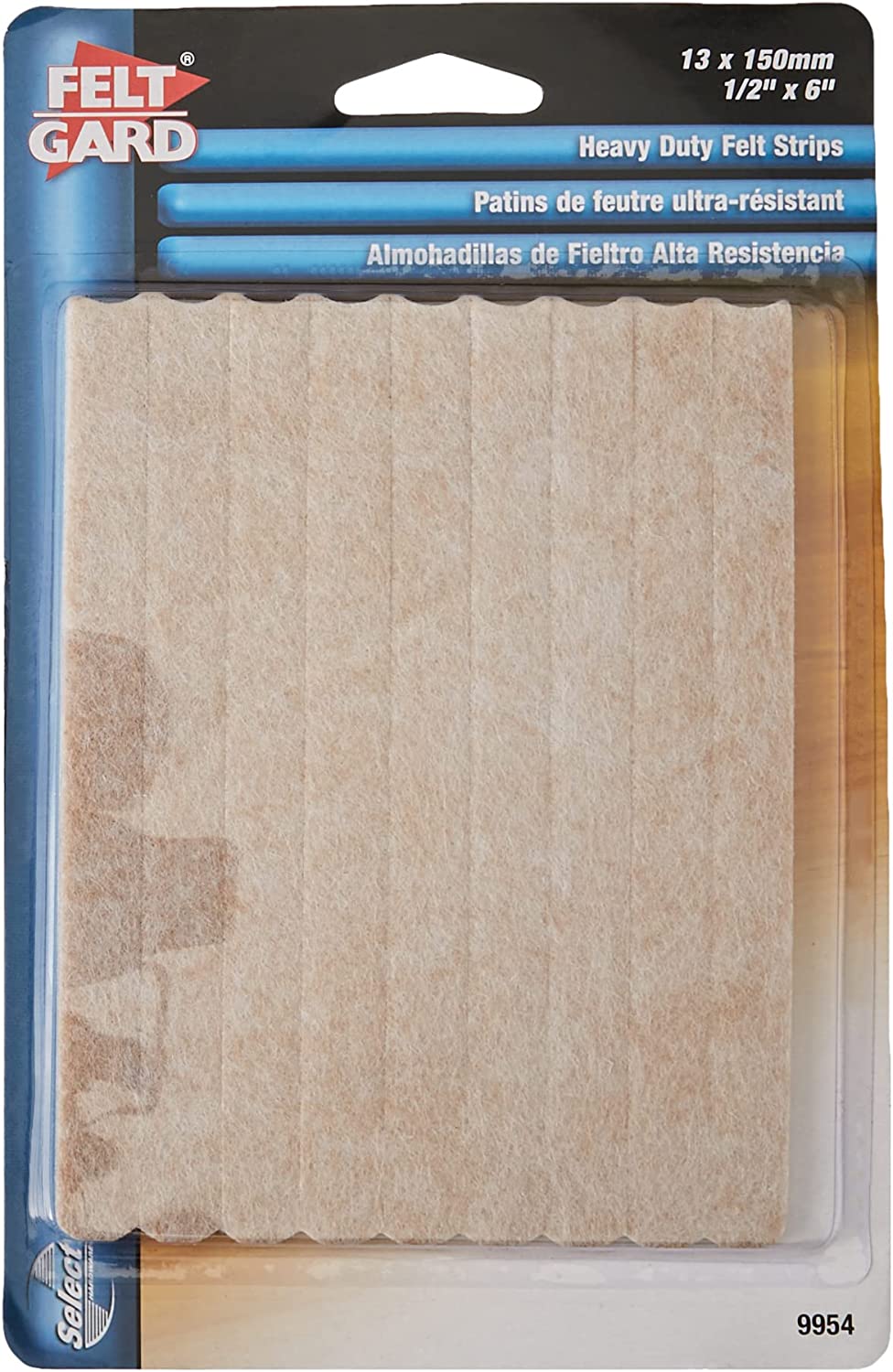 FELT GARD HEAVY DUTY FELT STRIPS 150MM X13MM 9/PK. SH9954 \\\KD26922