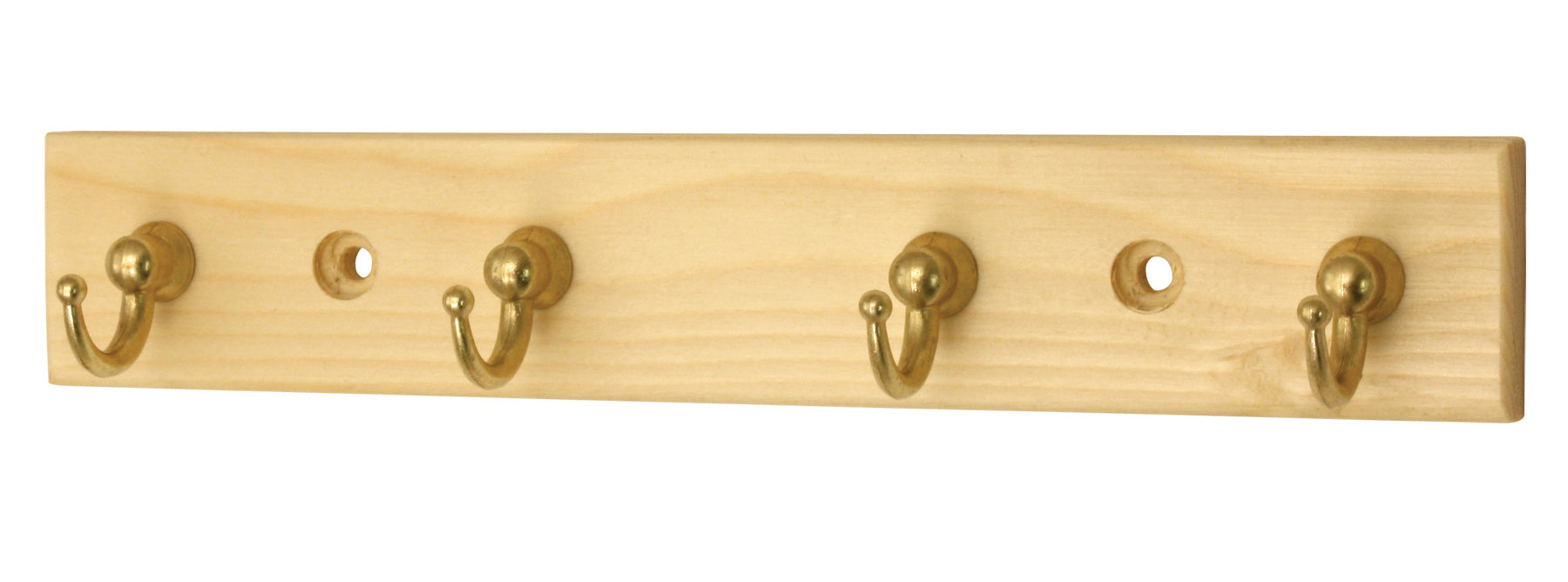 HEADBOURNE WALL MOUNTED CUP HOOK RACK 4 HOOKS - PINE. SHHR2204L \\\KD26935
