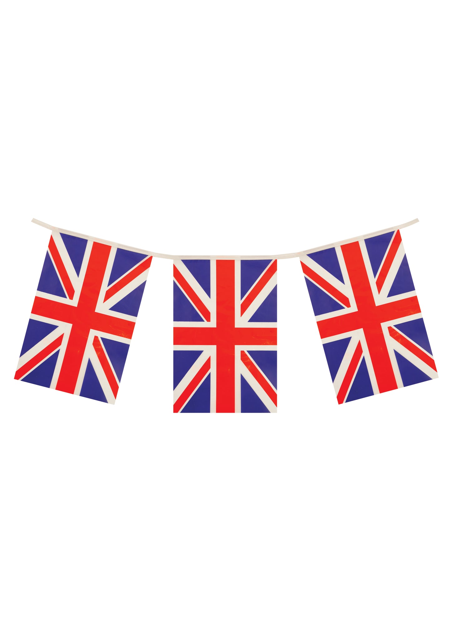 PARTY TIME UNION JACK GREAT BRITAIN FLAGS BUNTING 12 FEET. F30077 \\\KD26991