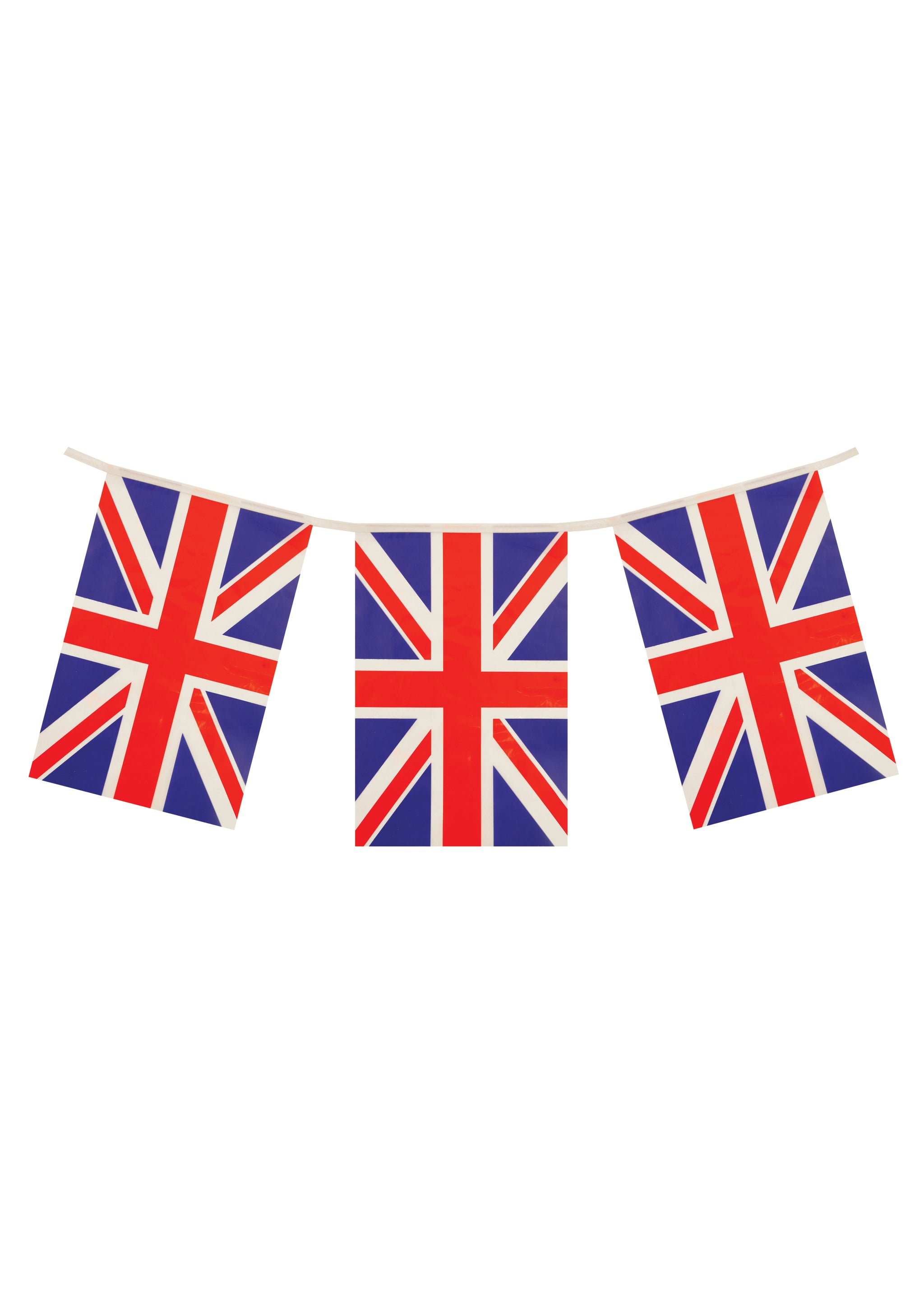 PARTY TIME UNION JACK GREAT BRITAIN FLAGS BUNTING 12 FEET. F30077 \\\KD26991
