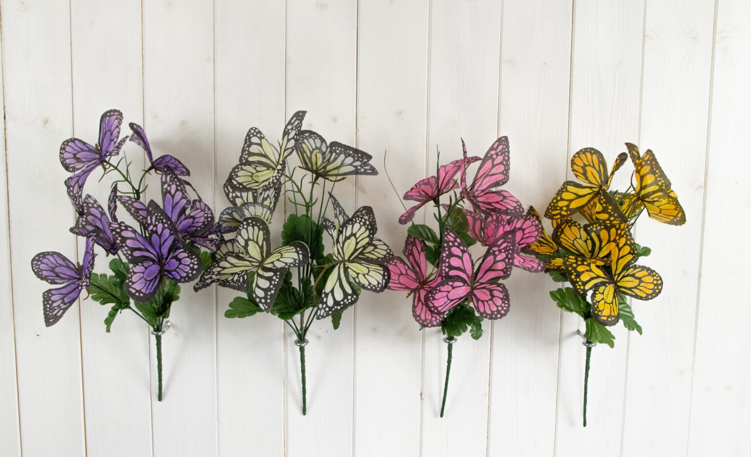 ASSORTED COLOUR ARTIFICIAL / FAUX FLOWER BUTTERFLY BUSH. FL13324 \\\KD27095