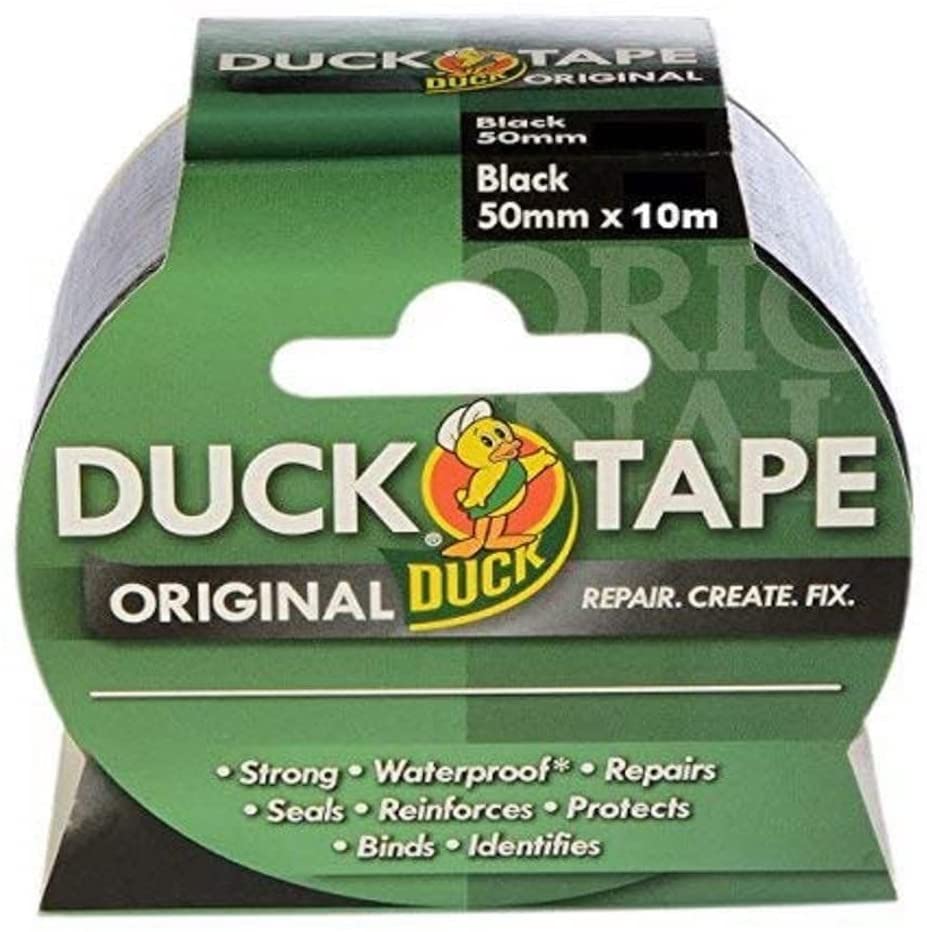 DUCK TAPE ORIGINAL 50MM X 10M - BLACK. 260111 / 024380 \\\KD27142