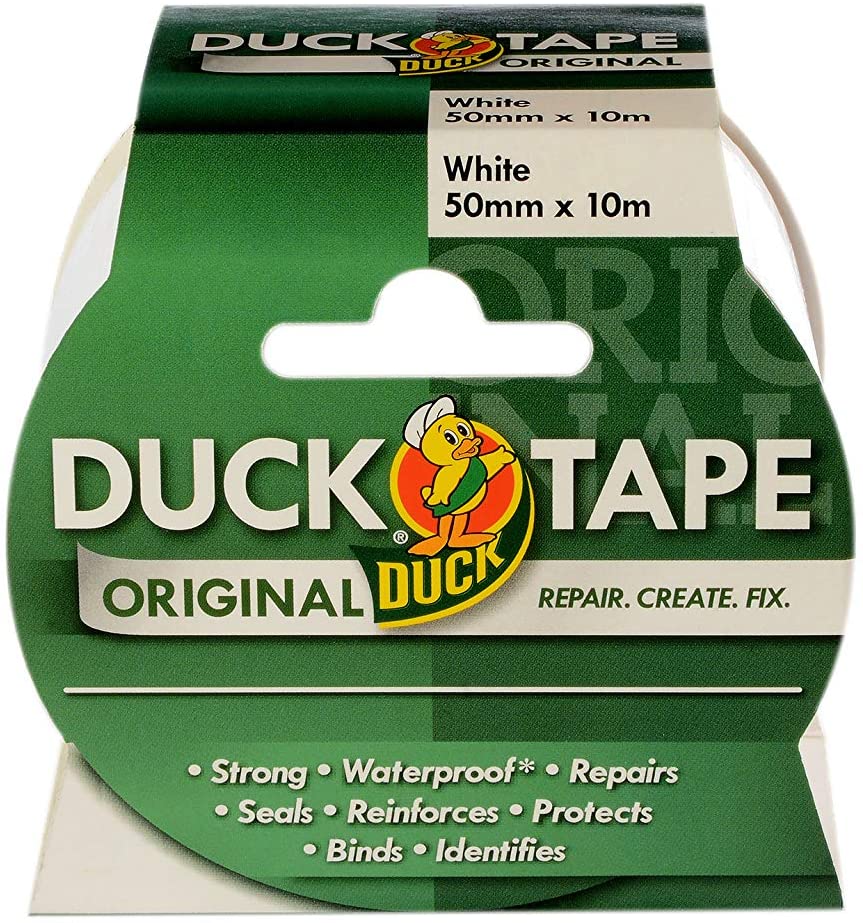 DUCK TAPE ORIGINAL 50MM X 10M - WHITE. 211113 / 346976 \\\KD27144