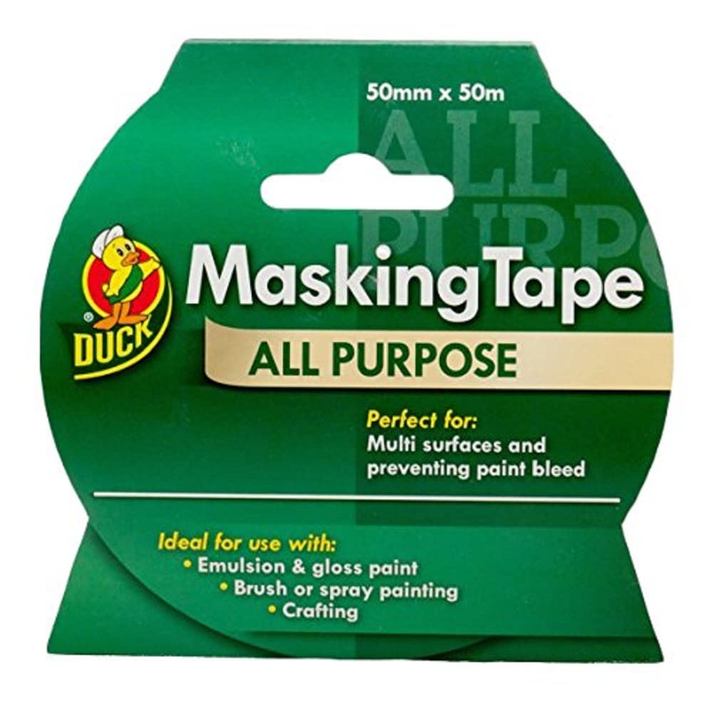 DUCK TAPE ALL PURPOSE MASKING TAPE 50MM X 50M. 260196 / 313312 \\\KD27149
