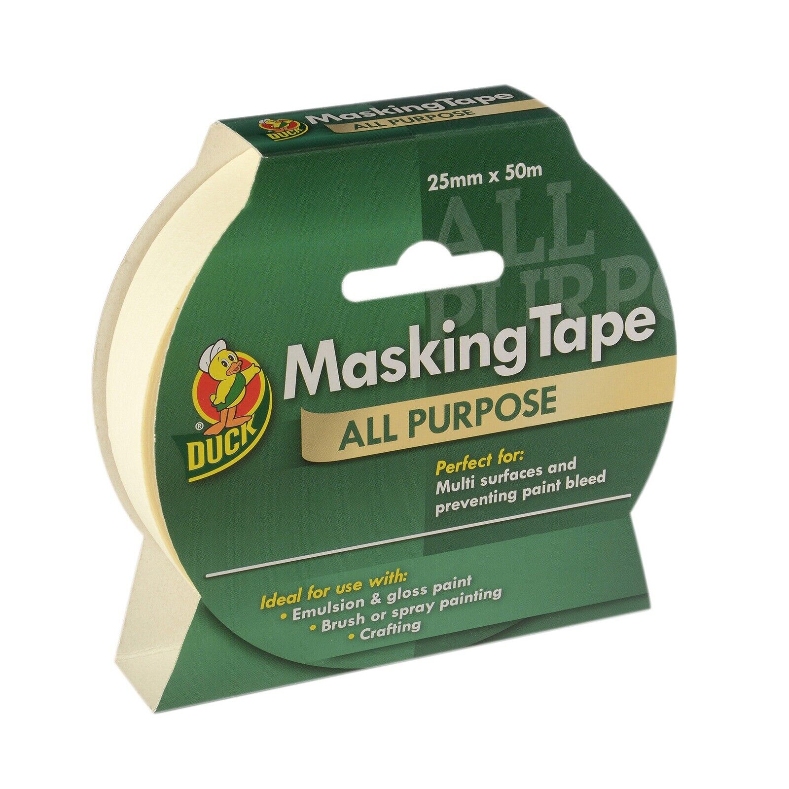 DUCK TAPE ALL PURPOSE MASKING TAPE 25MM X 50M. 232317 / 313305 \\\KD27151