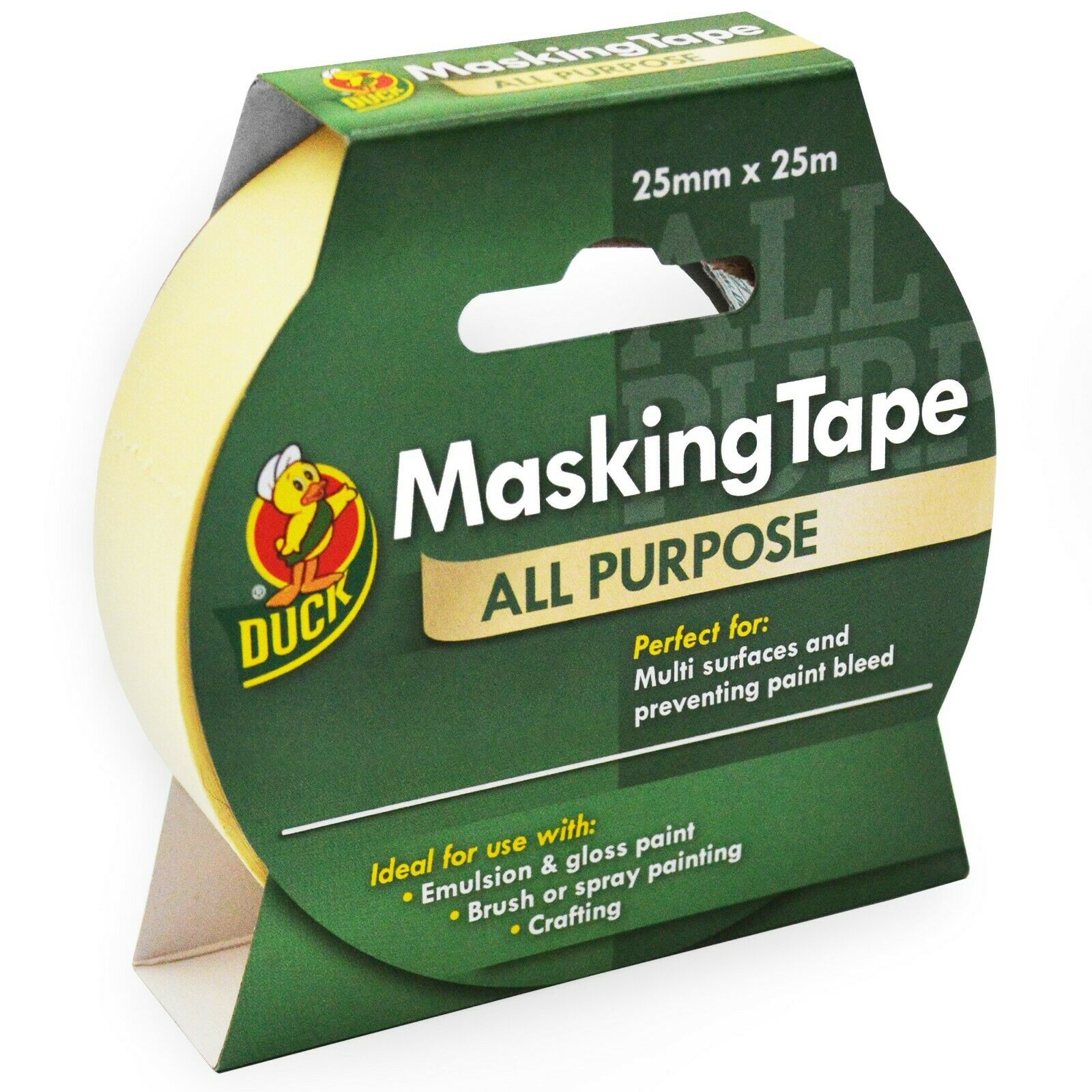 DUCK TAPE ALL PURPOSE MASKING TAPE 25MM X 25M. 232316 / 313329 \\\KD27152