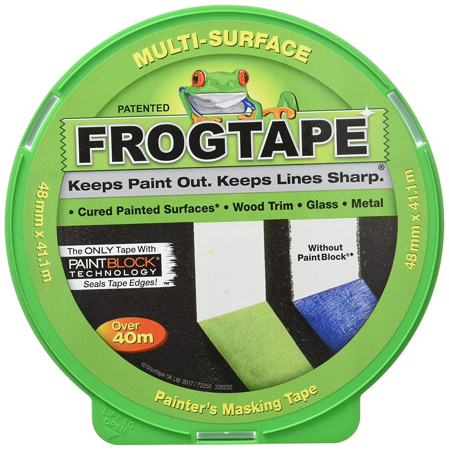 FROG TAPE GREEN MULTI SURFACE PAINTERS MASKING TAPE 48MM X 41.1M. 335154 / 142476 \\\KD27153