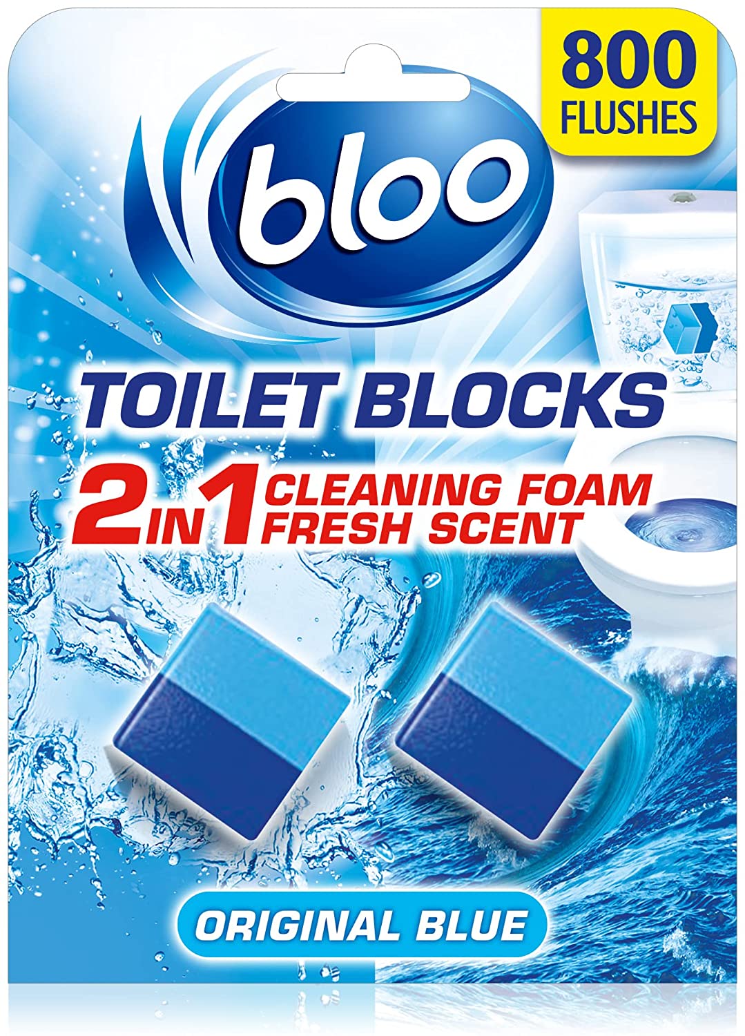 BLOO 2 IN 1 ORIGINAL TOILET BLOCKS 50G 2/PK. RY11313 \\\KD27160