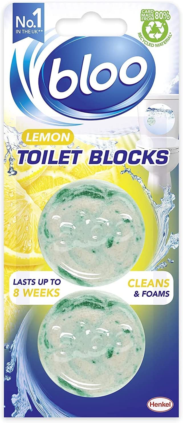BLOO LEMON TOILET BLOCKS 38G 2/PK. RY11021 \\\KD27163