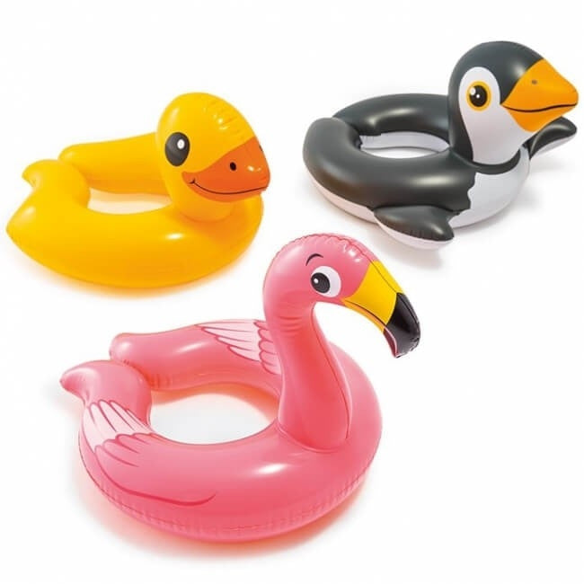 INTEX ASSORTED ANIMAL DESIGN SWIM RING 64CM X 64CM. TY594 / 59220NP \\\KD27165