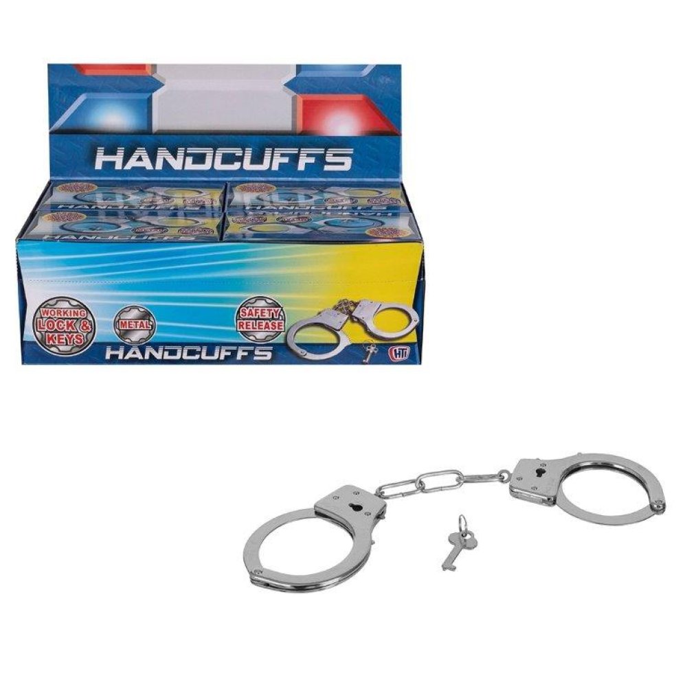 SWAT MISSION KIDS PRETEND POLICE METAL HANDCUFFS. 1373863 \\\KD27174
