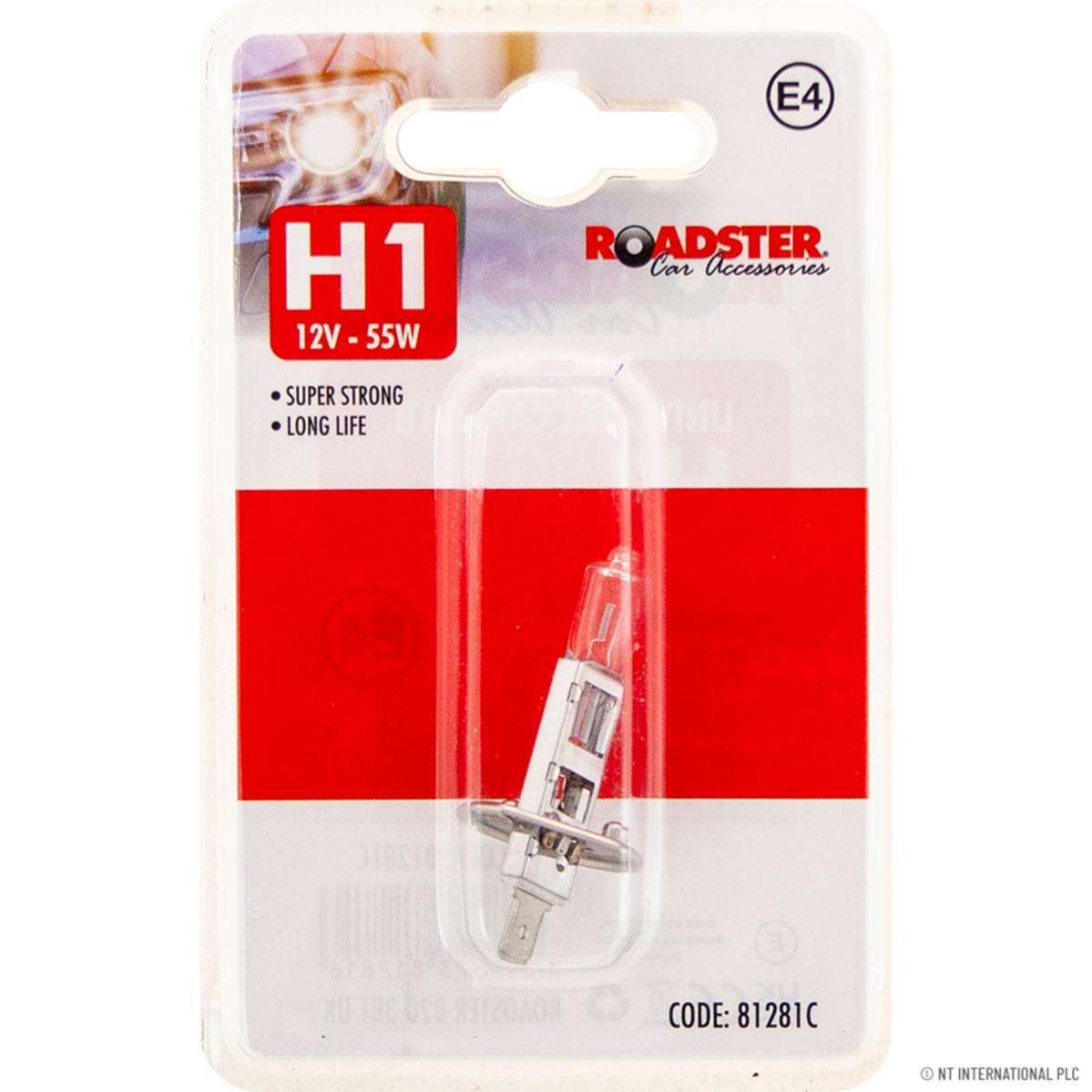 ROADSTER H1 12V 55W 1 PIN CAR HEADLIGHT BULB / LAMP. 81281C \\\KD27189