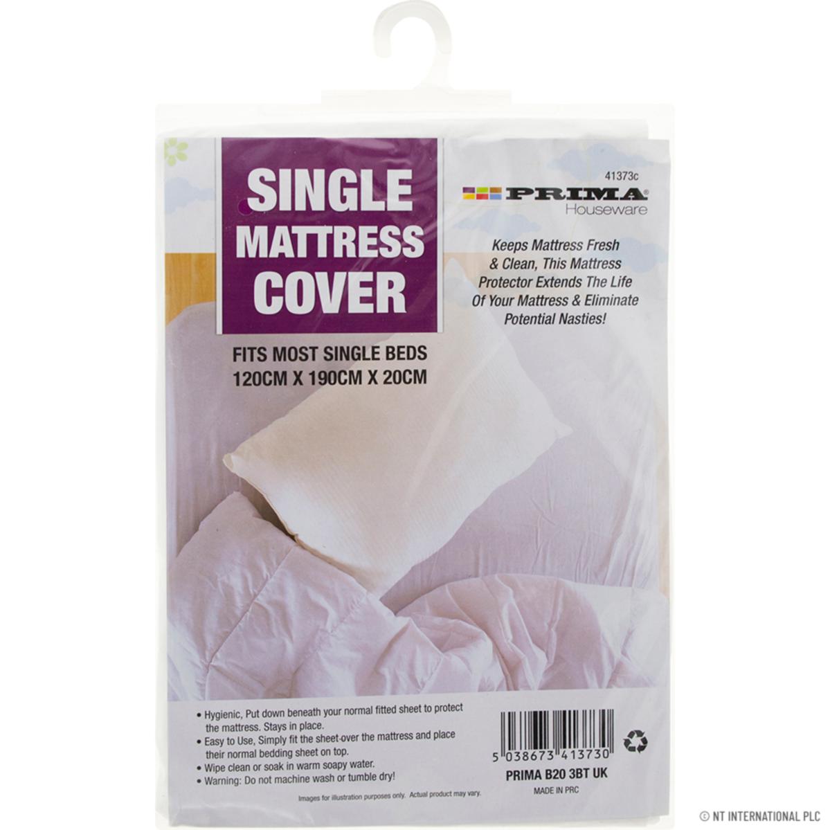 PRIMA SINGLE MATTERSS COVER 190CM X 120CM X 20CM. 41373C \\\KD27218