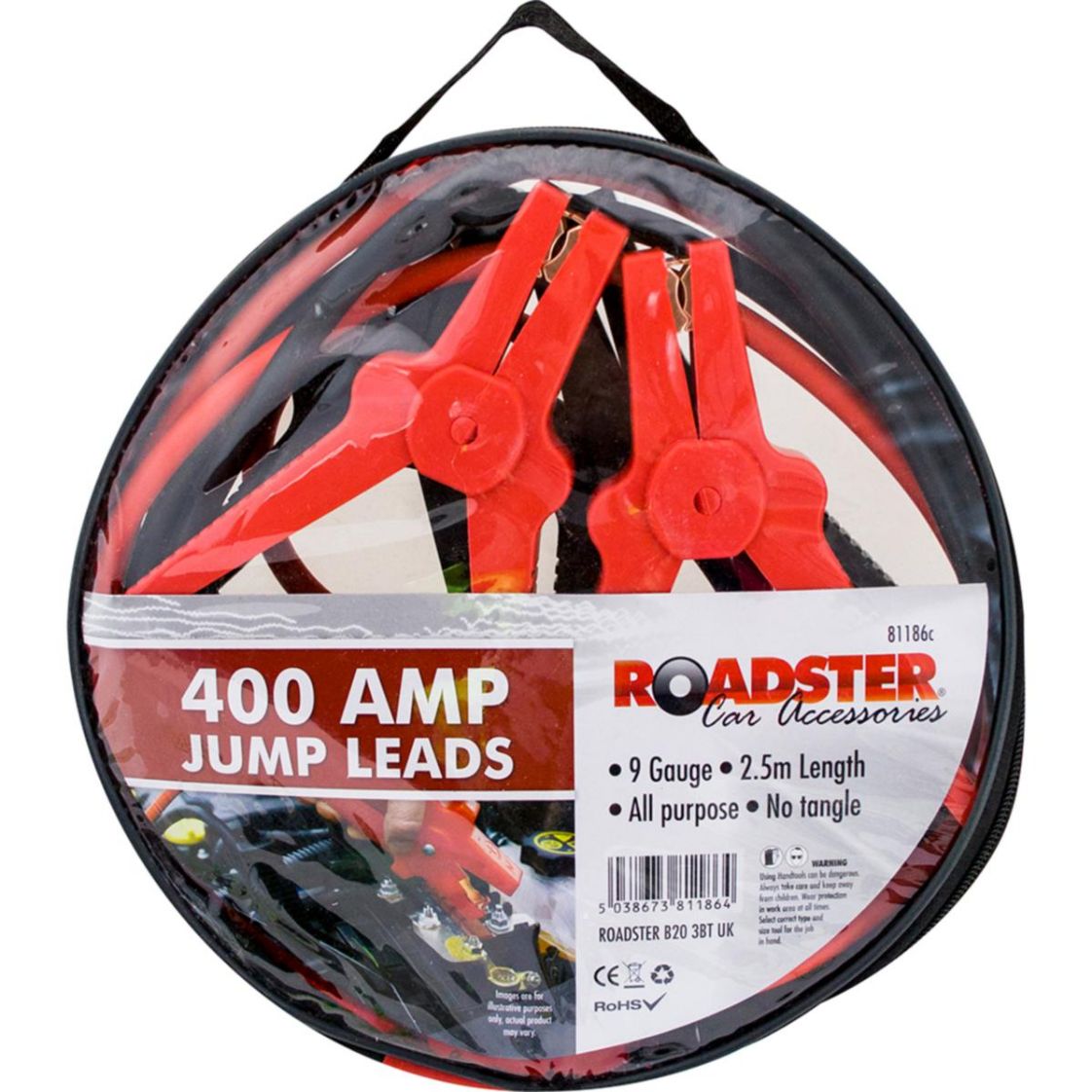ROADSTER 400AMP JUMP LEADS 2.5M. 81186C \\\KD27219