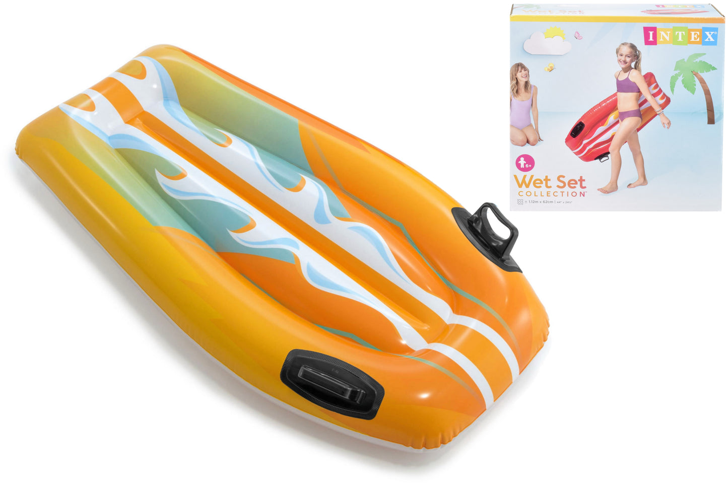 INTEX ASSORTED COLOUR INFLATABLE WAVE JOY RIDER 44 INCH X 24.5 INCH. TY586 / Â¿58165NP \\\KD27221