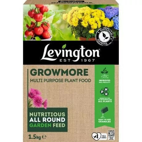 LEVINGTON GROWMORE MULTI PURPOSE PLANT FOOD 1.5KG. 121075 \\\KD27230