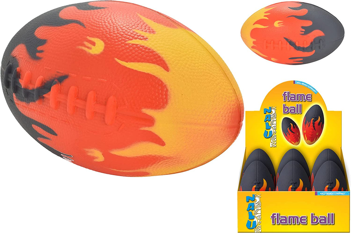 NALU FLAME DESIGN SOFT PLAY RUGBY BALL. TY5260 \\\KD27232