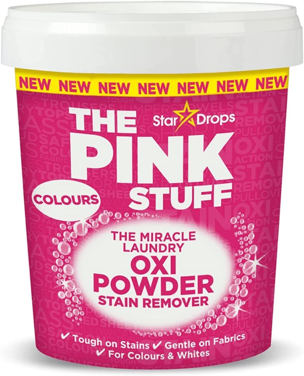 STARDROPS THE PINK STUFF OXI POWDER STAIN REMOVER COLOURS 1KG. 22570 \\\KD27251
