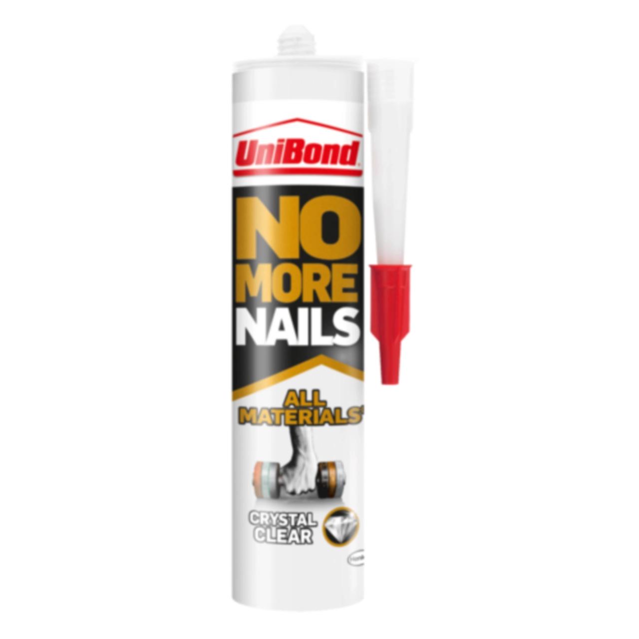 UNIBOND NO MORE NAILS ALL MATERIALS CRYSTAL CLEAR CARTRIDGE 290G. 2675585 \\\KD27280