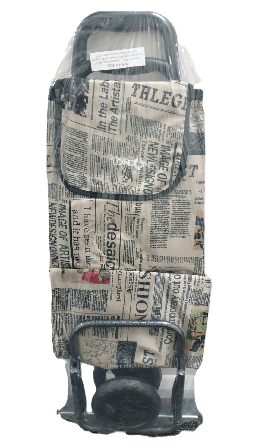 LONDONER ASSORTED DESIGN NEWSPAPER SHOPPING TROLLEY. SH0013 \\\KD27291