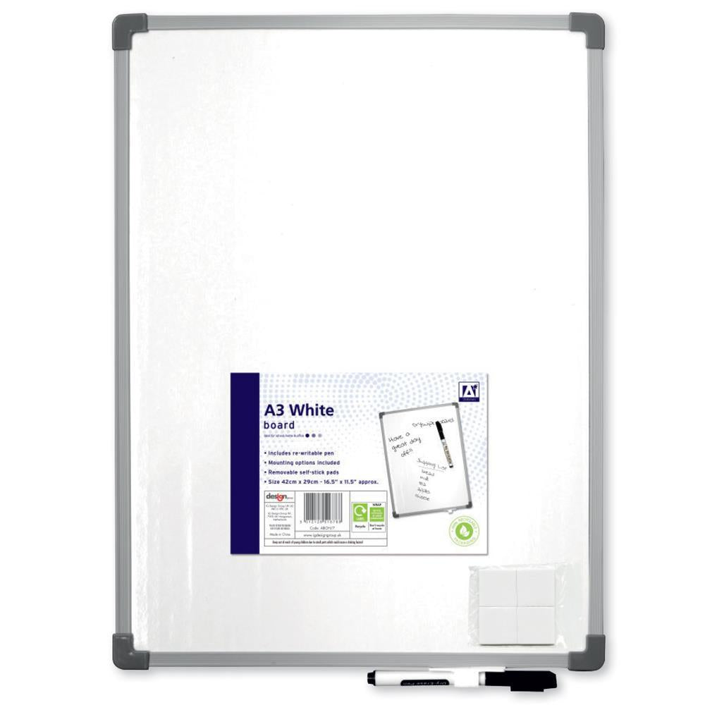 ANKER STATIONERY A3 WHITE BOARD WITH PEN. ABOH/7 \\\KD27344