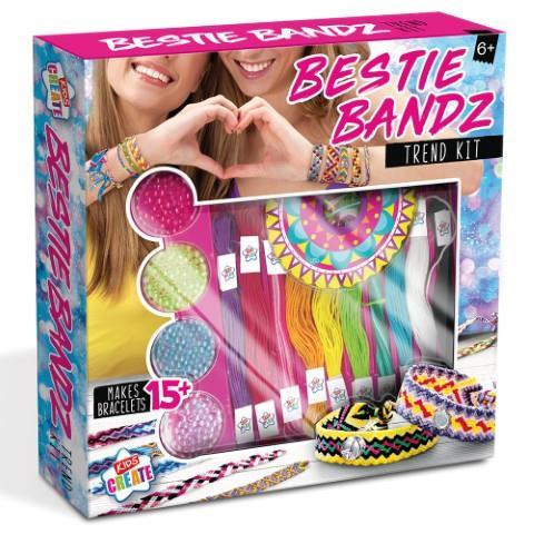 KIDS CREATE BESTIE BANDZ MAKE BRACELETS TREND KIT. BBAN \\\KD27349