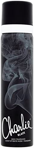 PACK OF 6 CHARLIE BODY SPRAY 75ML - BLACK. CBSBL \\\KD27359