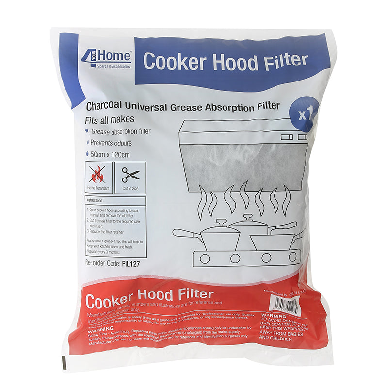 QUALTEX COOKER HOOD GREASE MASTER GREASE & ODOUR FILTER. QUAFIL127 \\\KD27389