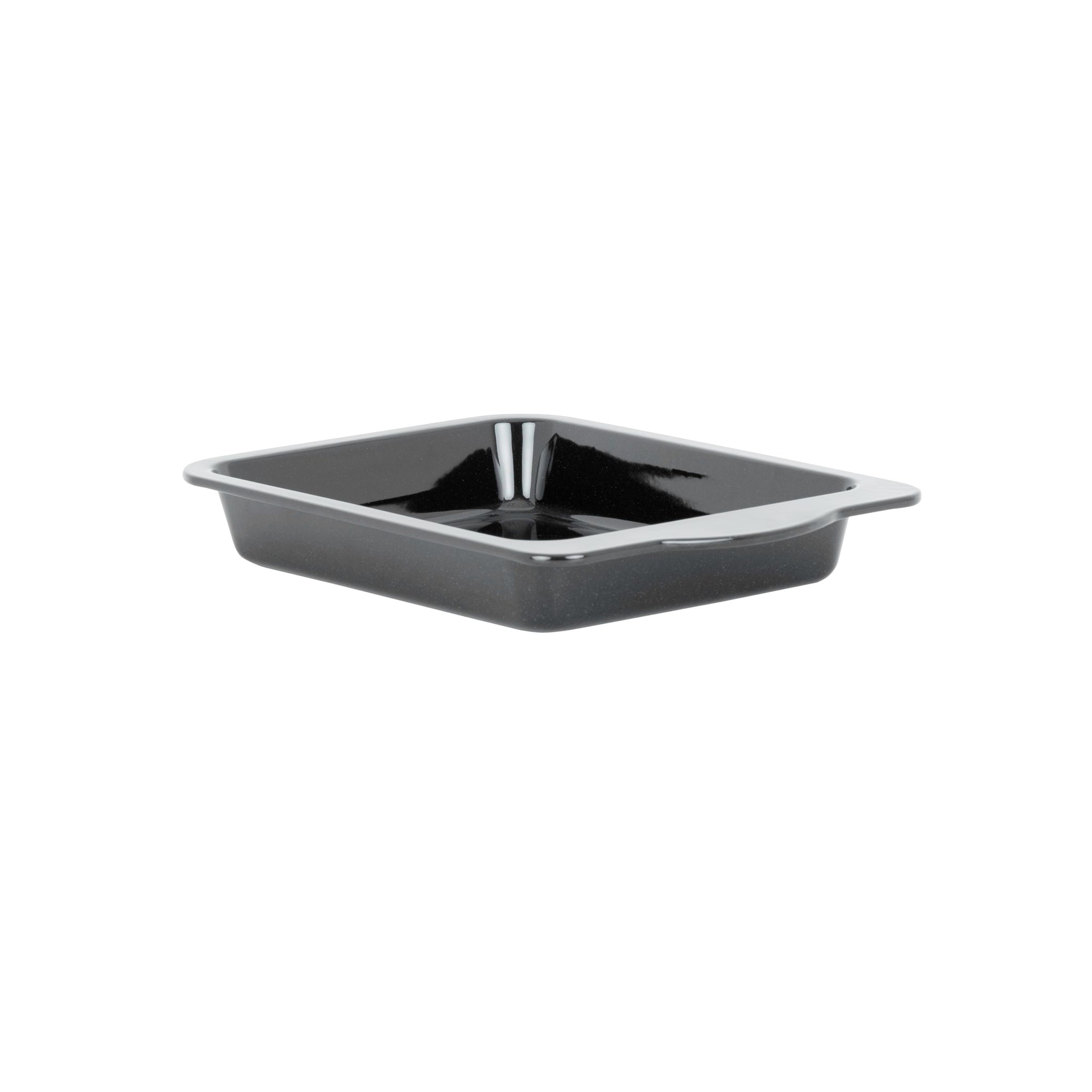 WHAM ENAMEL 0.6MM BLACK HANDLED ROASTER 30CM. WHAM55411 \\\KD27395