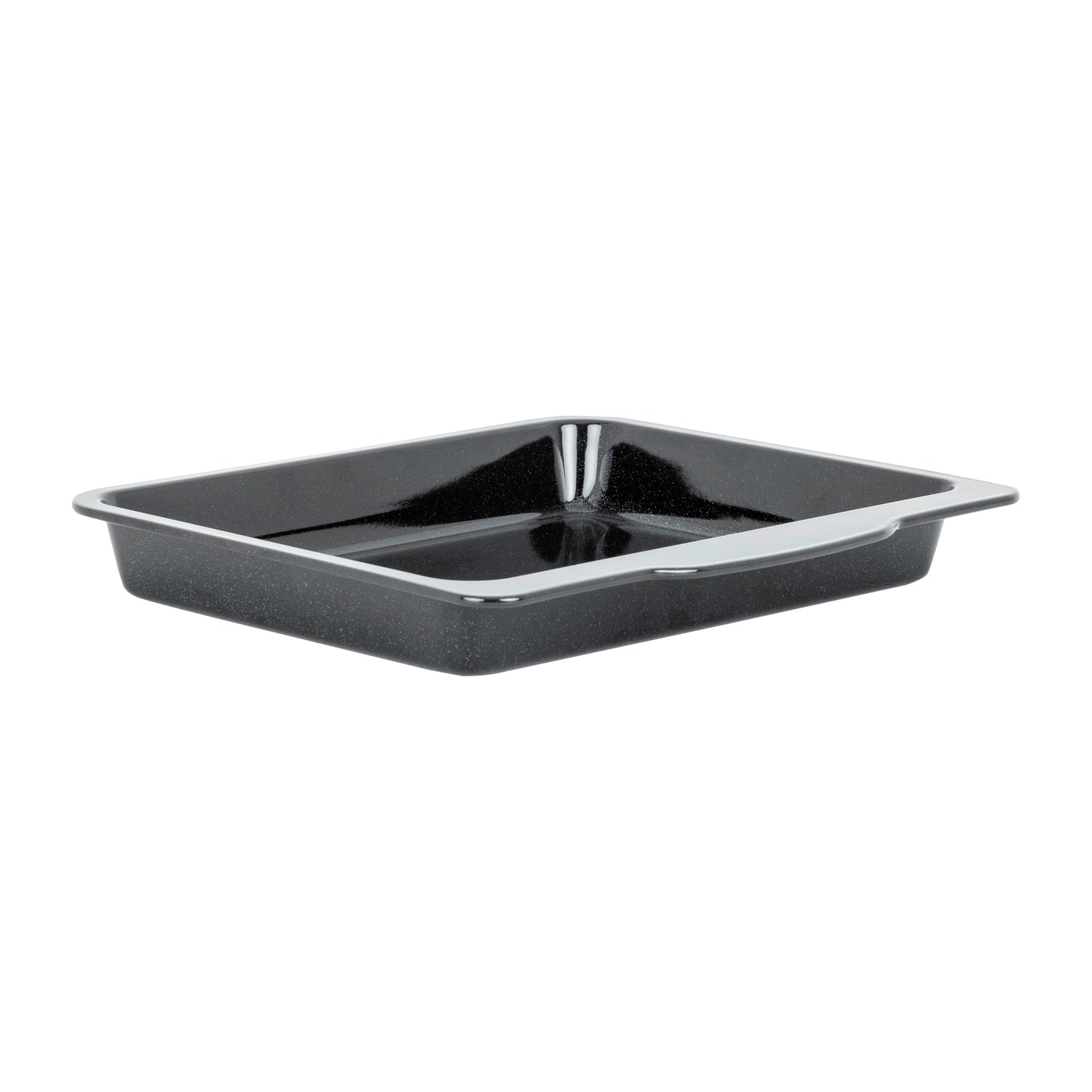 WHAM ENAMEL 0.6MM BLACK HANDLED ROASTER 37CM. WHAM55421 \\\KD27401