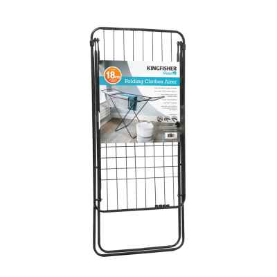 KINGFISHER FOLDING CLOTHES AIRER 18M. CD203 \\\KD27425
