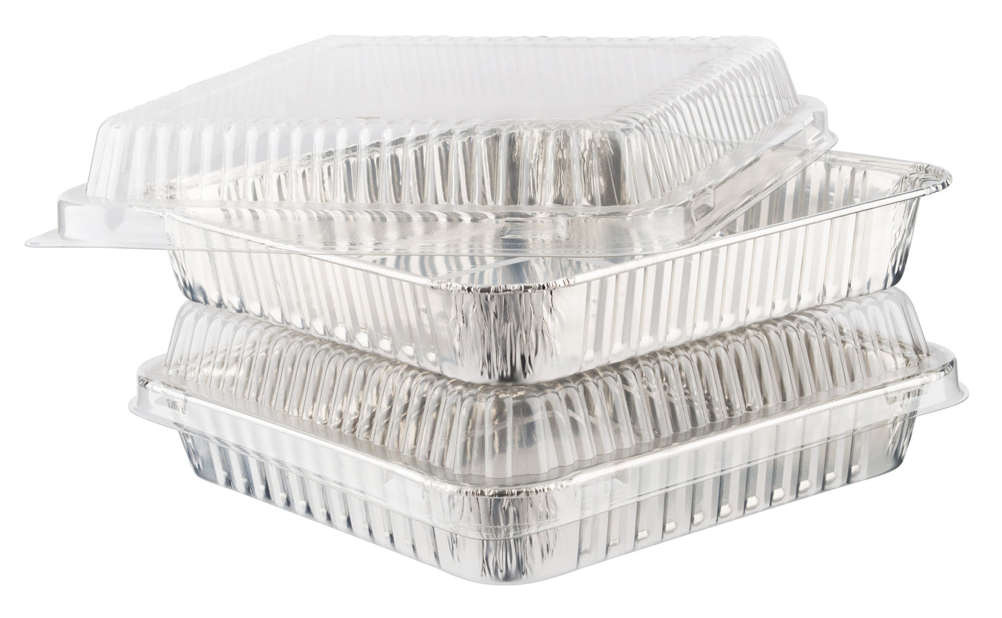 FOUR SEASONS SERVING FOIL DISH WITH LID 225MM X 225MM X 35MM 2/PK. Z60012 \\\KD27431