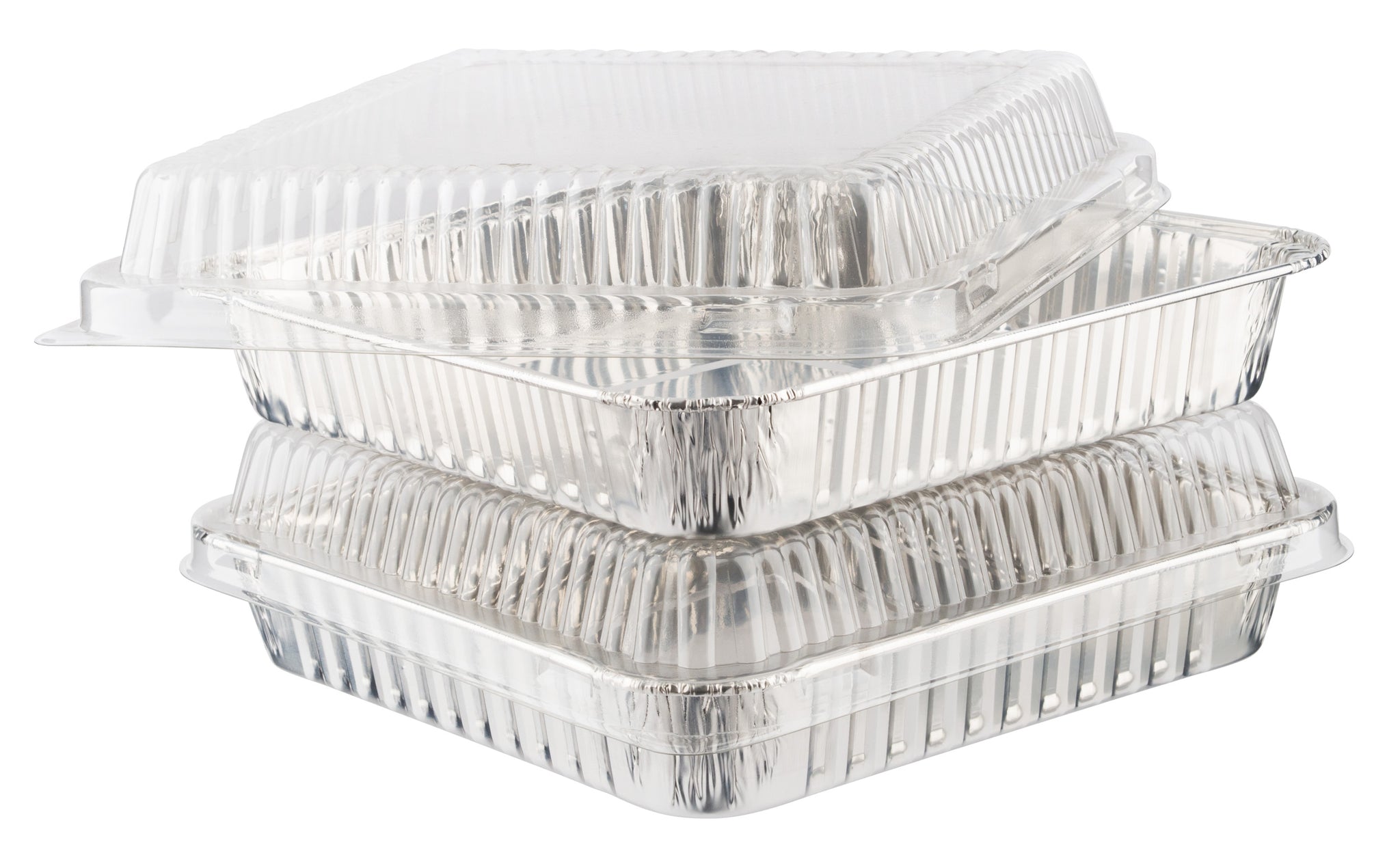 FOUR SEASONS SERVING FOIL DISH WITH LID 225MM X 225MM X 35MM 2/PK. Z60012 \\\KD27431