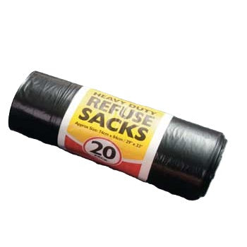 ESSENTAIL EXTRA VALUE ECO FRIENDLY HEAVY DUTY REFUSE SACK / BIN BAG 20/PK. 003328 \\\KD27486