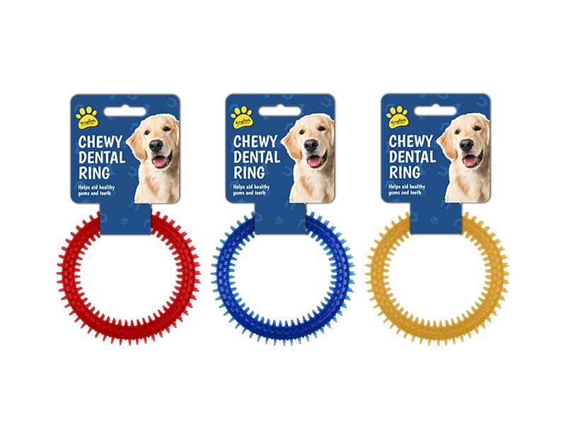 KINGDOM DOG PET CHEWY DENTAL RING TOY 15CM. PET0010 \\\KD27551