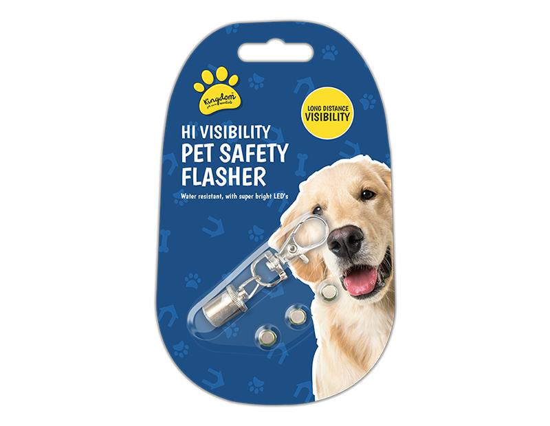KINGDOM HI VISIBILITY PET / DOG SAFETY FLASHER. PET0032OB \\\KD27553