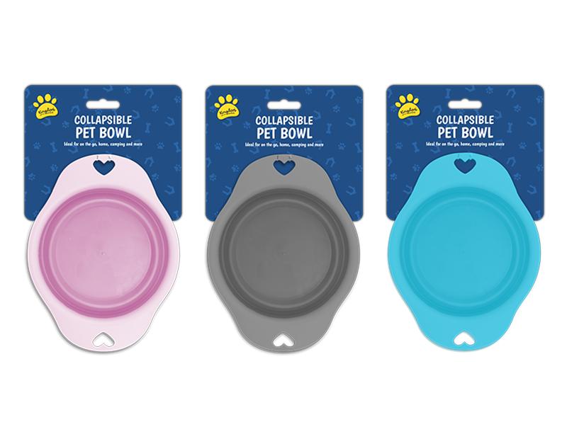 KINGDOM COLLAPSIBLE PET BOWL 19CM. PET4686OB \\\KD27564