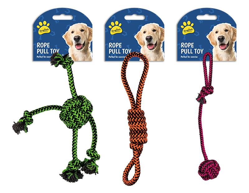 KINGDOM ASSORTED KINGDOM ROPE PULL PET DOG TOY. PET5484 \\\KD27565