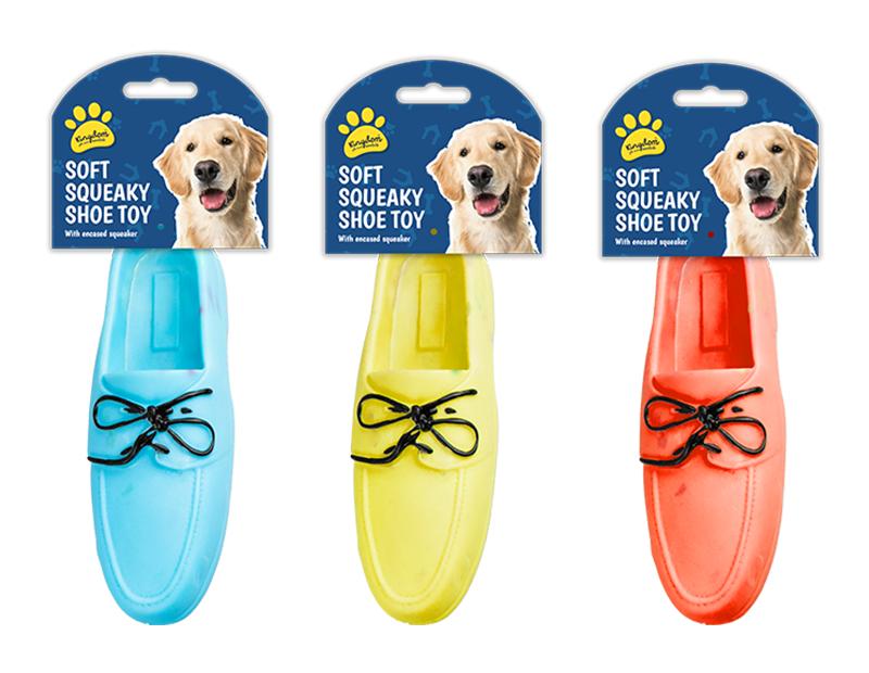 KINGDOM SOFT SQUEAKY SHOE TOY 19.5CM X 4CM X 7CM. PET6389OB \\\KD27571