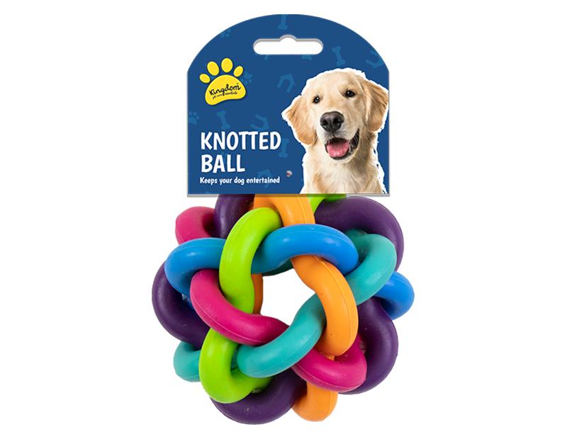 KINGDOM KNOTTED PET DOG BALL TOY. PET6395OB \\\KD27576