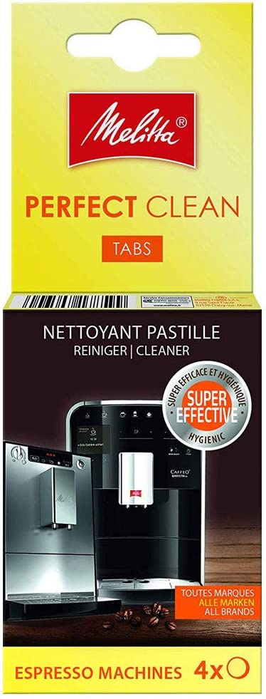 MELITTA PERFECT CLEAN ESPRESSO MACHINES CLEANER TABS 1.8G 4/PK. MEL6545529 \\\KD27617