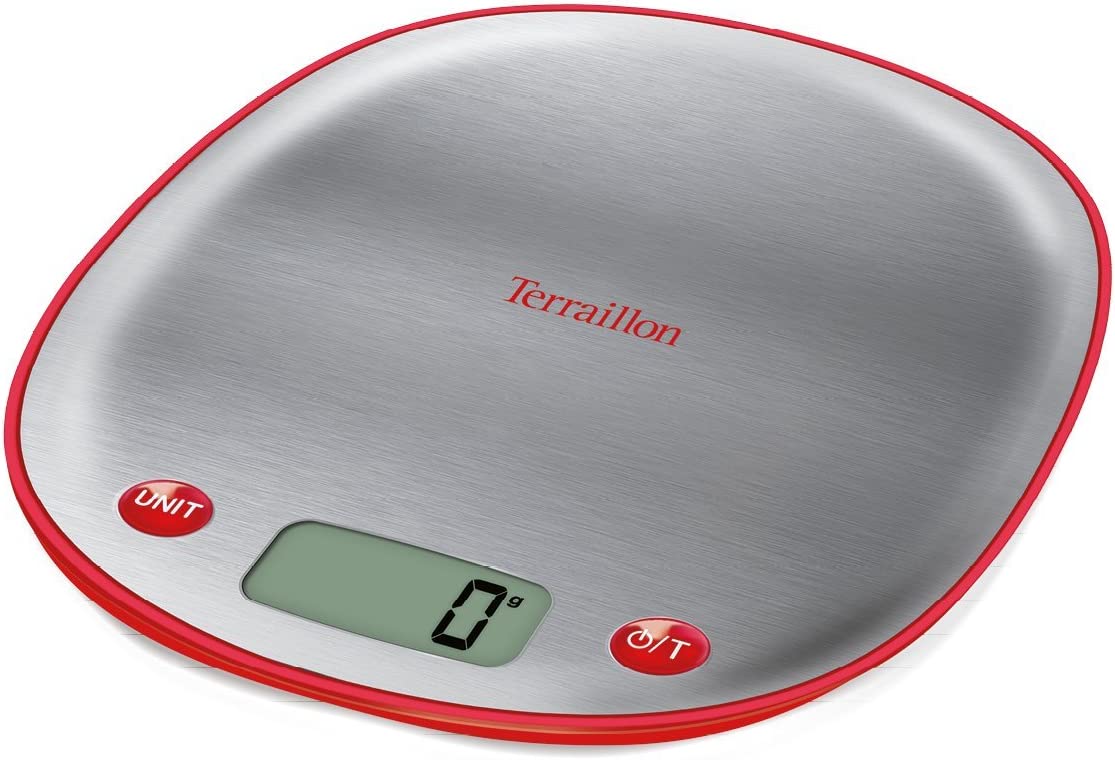 TERRAILLON MACARON INOX STAINLESS STEEL KITCHEN SCALE 5KG. 14504T \\\KD27621