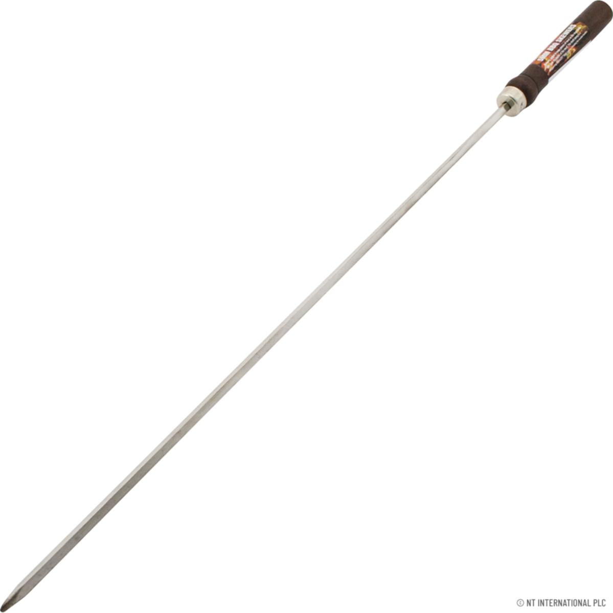 PRIMA STAINLESS STEEL 5MM BBQ SKEWERS WITH WOODEN HANDLE. 14060C \\\KD27658