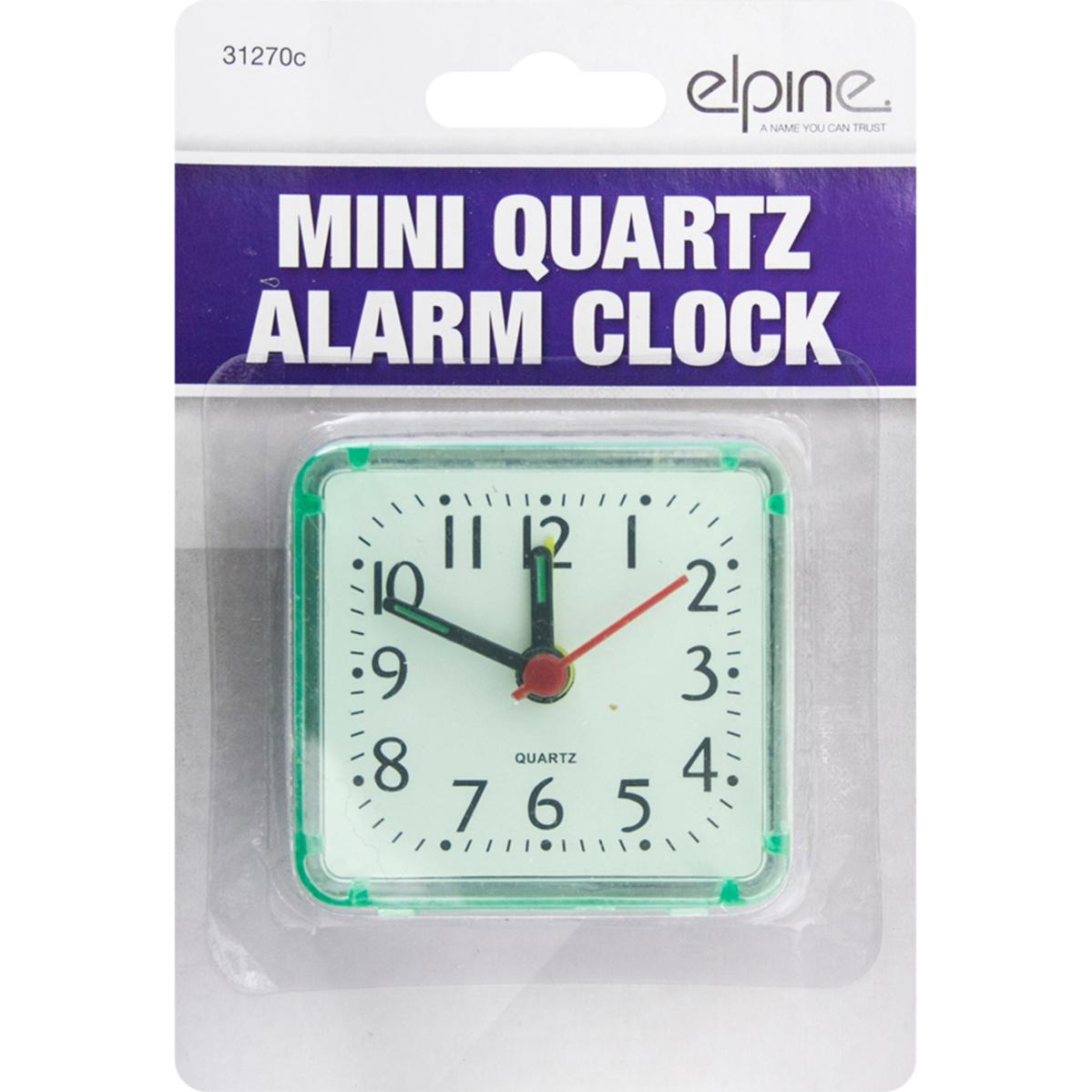 ELPINE MINI QUARTZ ALARM CLOCK. 31270C \\\KD27671