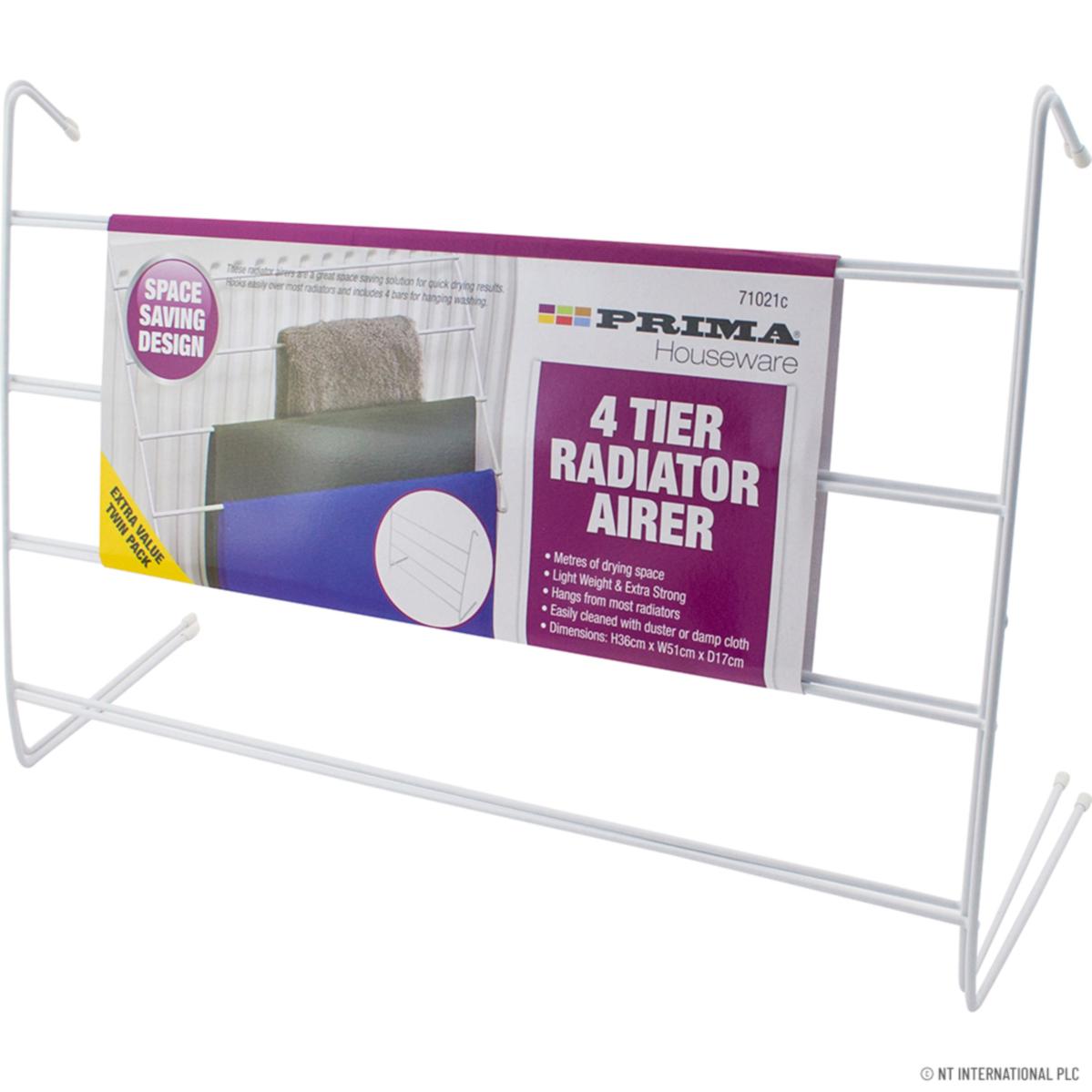 PRIMA 4 TIER RADIATOR CLOTHES DRYER / AIRER 2/PK. 71021C \\\KD27686