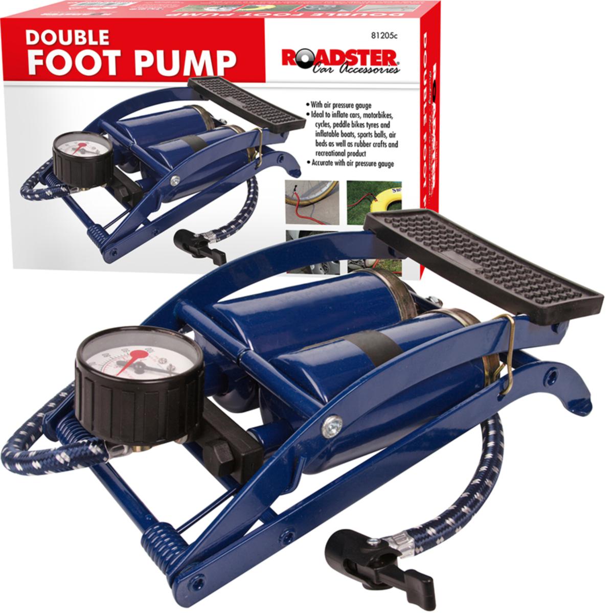 ROADSTER DOUBLE CYLINDER FOOT PUMP. 81205C \\\KD27693