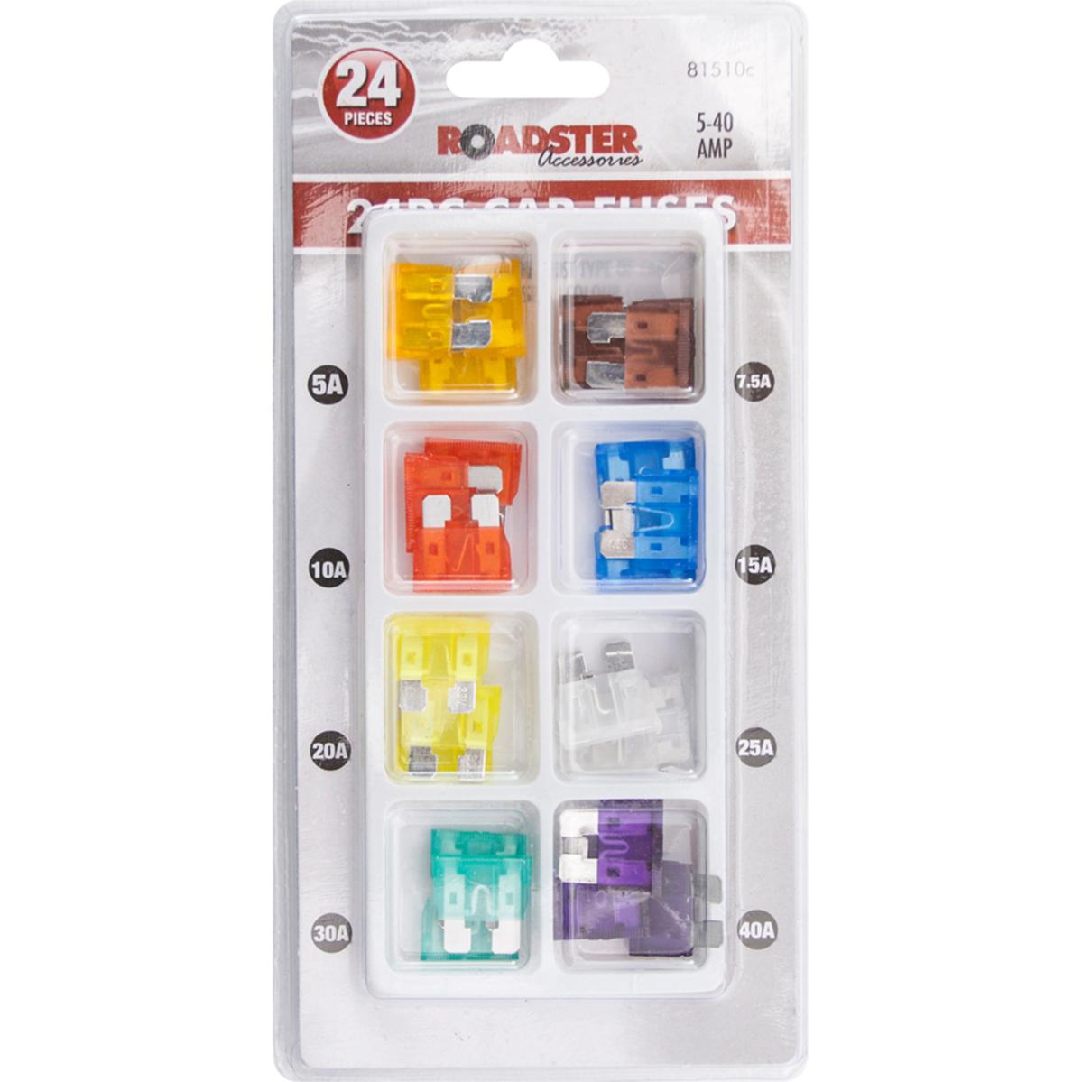 ROADSTER ASSORTED MINI CAR FUSE 5 - 40A 24/PK. 81510C \\\KD27694