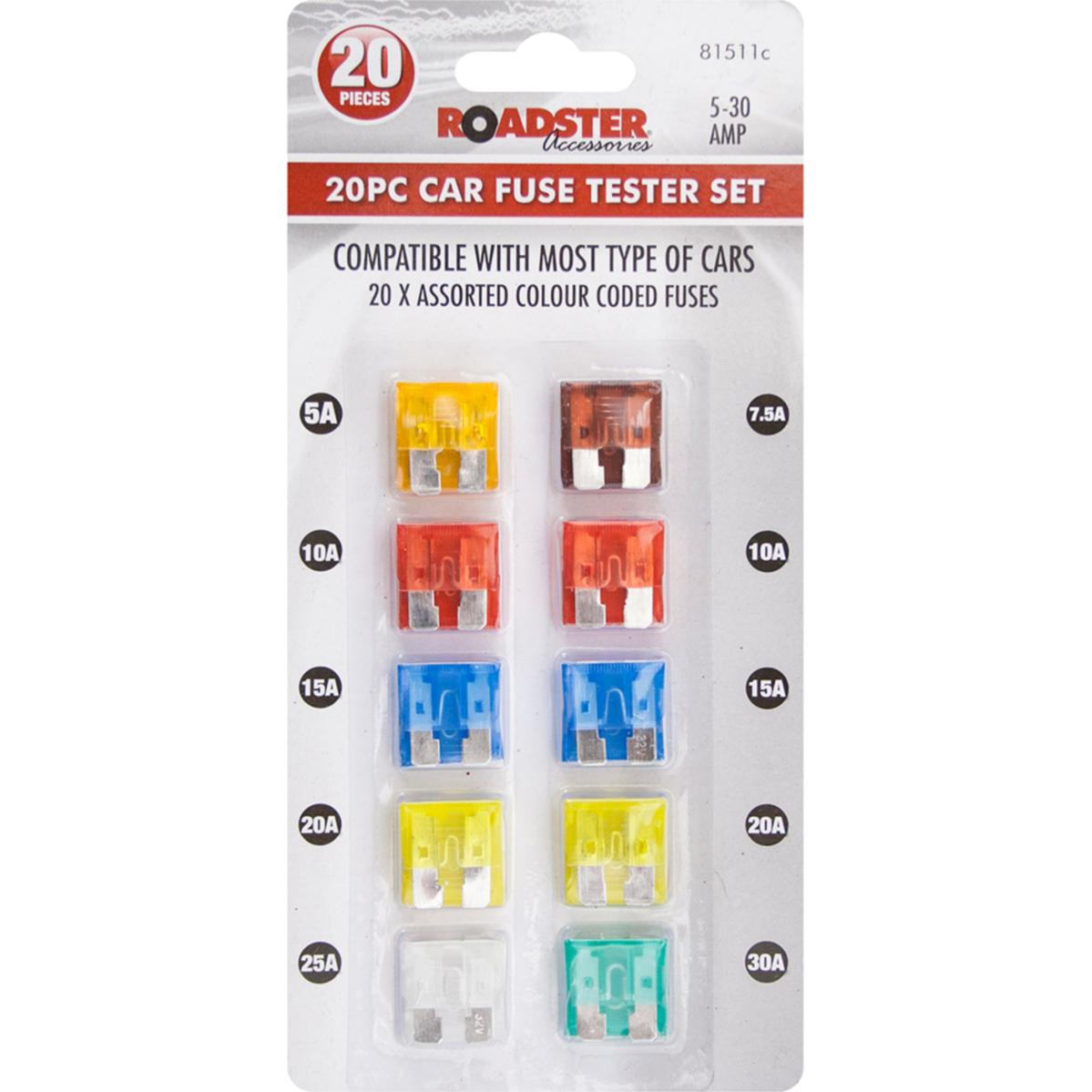 ROADSTER ASSORTED CAR FUSE 5 - 30A 20/PK. 81511C \\\KD27695