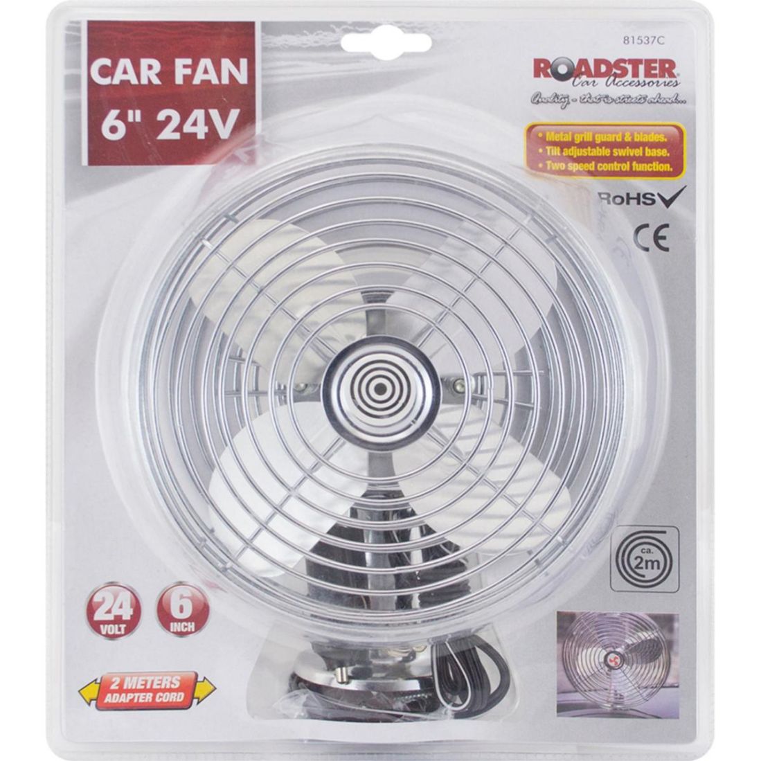 ROADSTER CAR FAN 24V 6" / 15CM. 81537C \\\KD27696